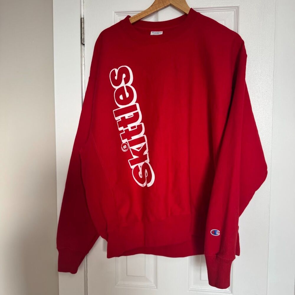 Skittles Candy Champion Reverse Weave Sweatshirt Crewneck XL NEW 80s 90s
